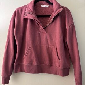 Hippie Rose Burgundy Pullover